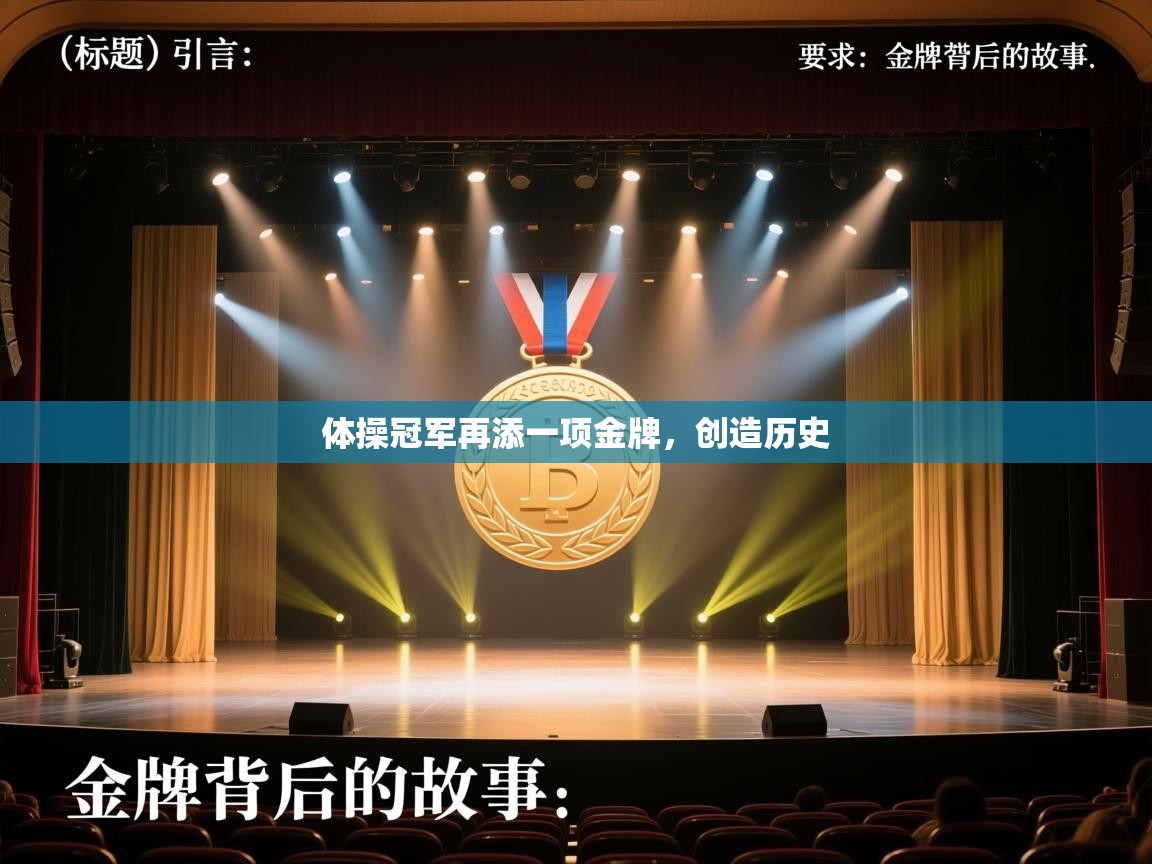 体操冠军再添一项金牌，创造历史  第2张